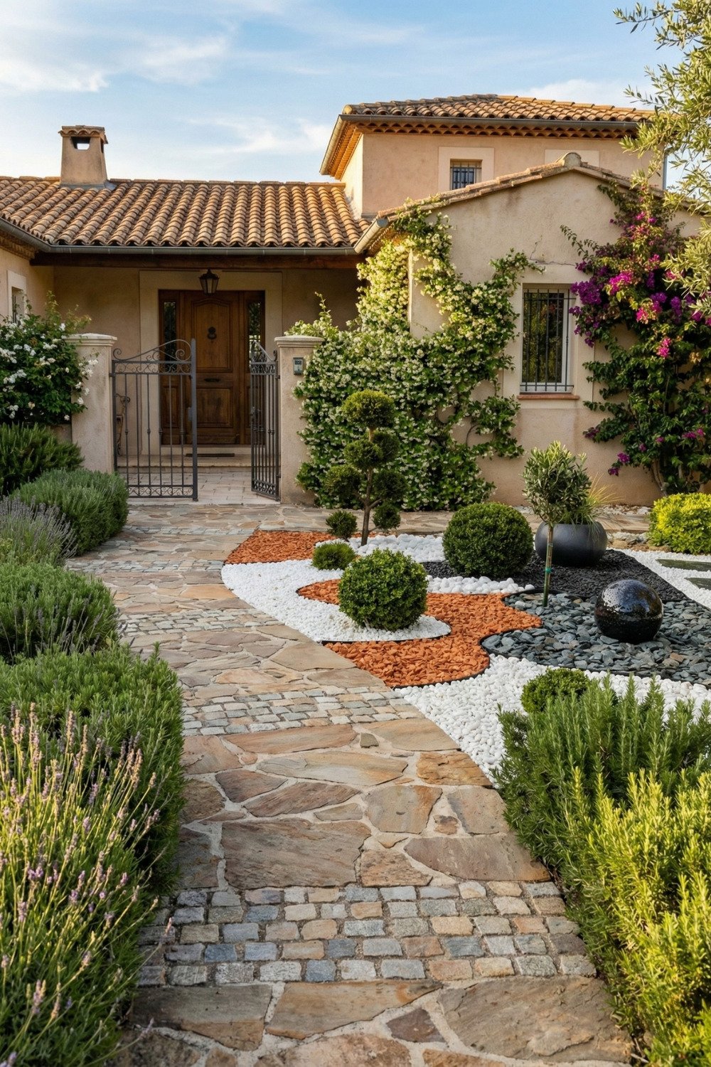 8 - front-yard-garden-landscaping-simple-desert-drought-tolerant-design