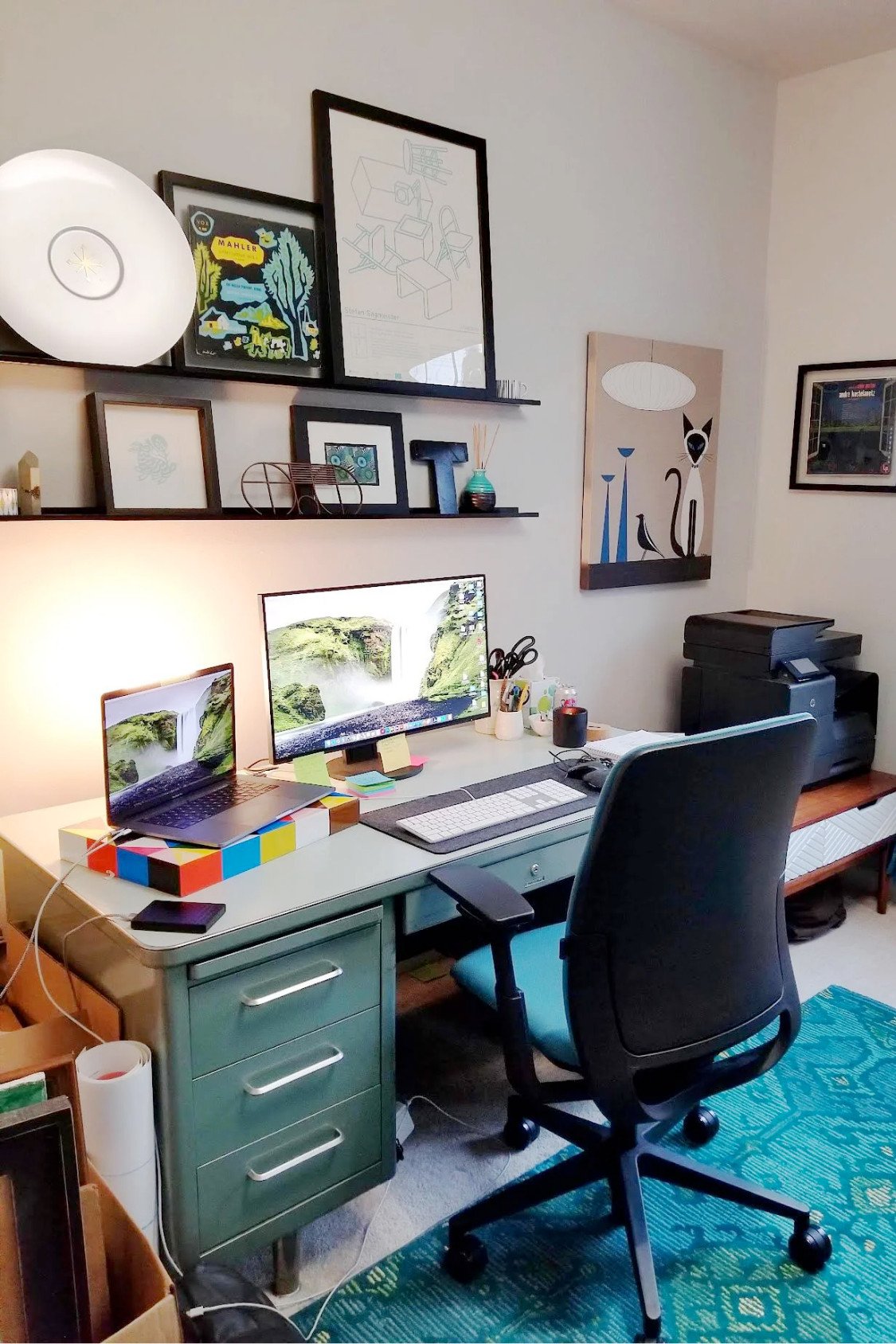 25. Collected Office Decor That Grows Over Time